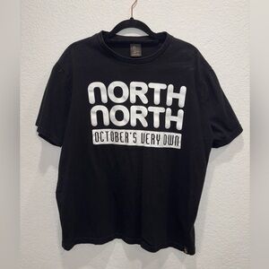 SOLD - Drake's October's Very Own OVO North North Black/White T-Shirt Size XL